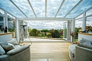 Picture of a glass extension conservatory